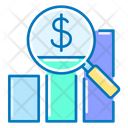 Financial Analysis Analytics Magnifier Icon