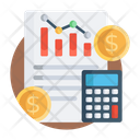 Tax Report Budget Accounting Tax Document Icon
