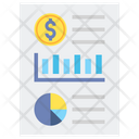 Financial Data Report Financial Report Business Report Icon