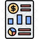 Financial Database Financial Statement Financial Report Icon