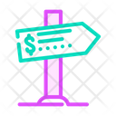 Financial Direction Money Flow Money Direction Icon