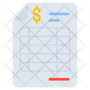 Financial Paper Financial Document Financial Doc Icon