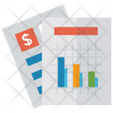 Graphical Representation Financial Graph Infographic Icon