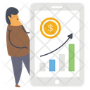 Growth Chart Financial Chart Data Analytics Icon