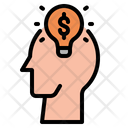 Financial Idea Dollar Idea Business Mind Icon