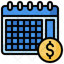Financial Month Financial Year Economic Calendar Icon