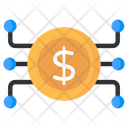 Money Network Cash Network Financial Network Icon