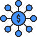 Financial Network Investment Money Icon