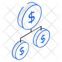 Financial Network Business Network Business Workflow Icon