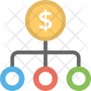 Financial Network Hierarchy Icon