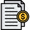 Financial Paper Financial Document Business Document Icon