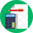 Accounting Calculator Paper Icon