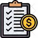 Financial Planning Checklist Planning Icon