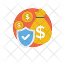 Money Protection Financial Insurance Financial Security Icon