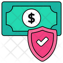 Financial Security Financial Protection Money Security Icon