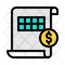 Financial Sheet Icon