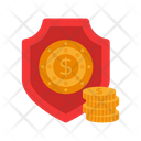 Financial Shield Dollar Shield Safe Money Icon