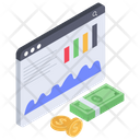 Financial Statistics Business Analytics Investment Report Icon