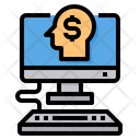 Human Mind Computer Business Icon