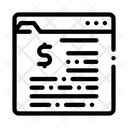 Financial Web Site Icon