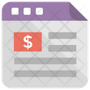 Financial Website Business Icon