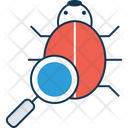 Find Bug Bug With Magnifier Bug Icon