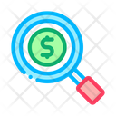 Money Magnifier Web Icon