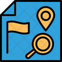 Find Location Gps Navigation Gps With Magnifier Icon