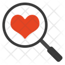Find Love Find Heart Icon