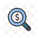 Find Money Magnifying Glass Business Icon