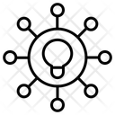 Finding Idea Innovation Networking Icon