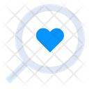 Finding Love Heart Heart Search Icon
