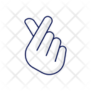 Finger Heart Affection Icon