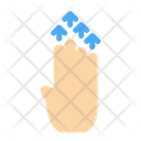 Finger Four Up Icon