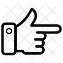 Finger Pointer Gesticulate Hand Palm Icon