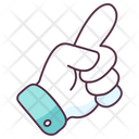 Finger Up Hand Gesture Hand Indicator Icon