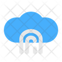 Cloud Finger Scan Icon