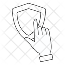Finger Touch Shield Icon