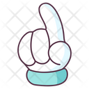 Finger Up Hand Gesture Hand Indicator Icon