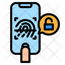 Fingerprin Authentication Scan Icon