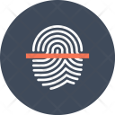 Fingerprint Scan Thumb Icon