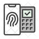 Fingerprint Pos Terminal Nfc Icon