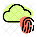 Fingerprint Cloud Icon