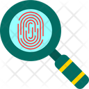 Fingerprint Research Evidence Analysis Forensic Analysis Icon