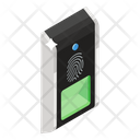 Fingerprint Scanner Thumb Verification Biometric Attendance Icon