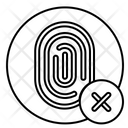Fingerprint Scanner Rejected Icon