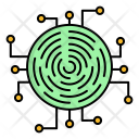 Fingerprint Security Crypto Icon