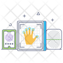 Fingers Scanning  Icon