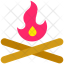 Summer Fire Wood Icon