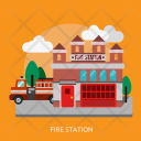 Fire Station Building Icon